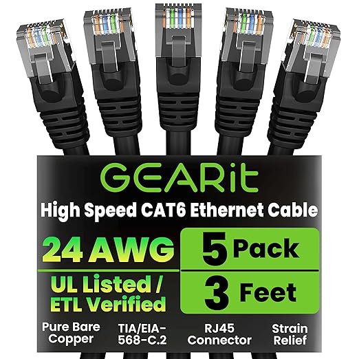 GEARit Cat 6 Ethernet Cable Pack
