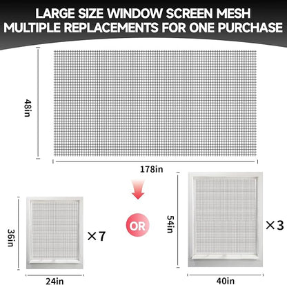 Window Screen Door Repair/Replacement Kit,