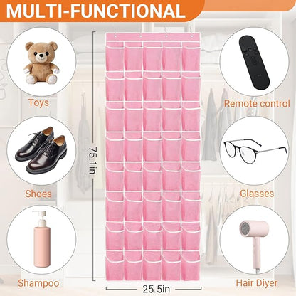 40-Pocket Over the Door Shoe Organizer