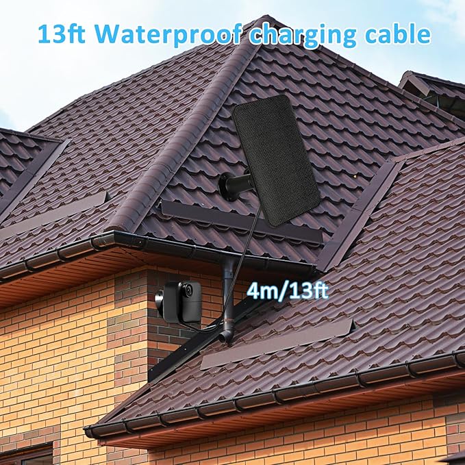 6W Solar Panel Charger for Blink Outdoor 4, Solar Panel