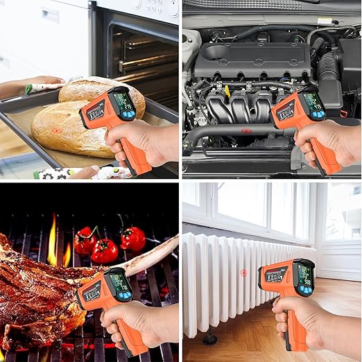 MESTEK Infrared Thermometer Gun, Non Contact Digital Laser Thermometer