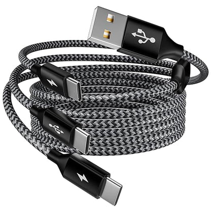 Multi Charging Cable, USB C Splitter Cable, 3 in 1 Fast Charging Cord