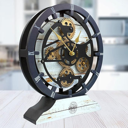ImprovingLife The Gears Clock Desk Clock 10 inches