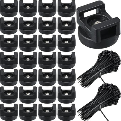 Yookeer 250 Pieces Magnetic Zip Tie Mount Multipurpose Cable Holder Magnets