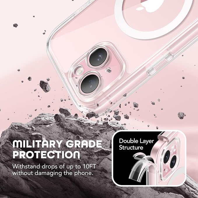 Magnetic for iPhone 15 Plus Case, Compatible