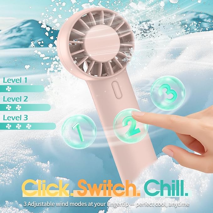 Mini Portable Fan, USB Personal Handheld Fan