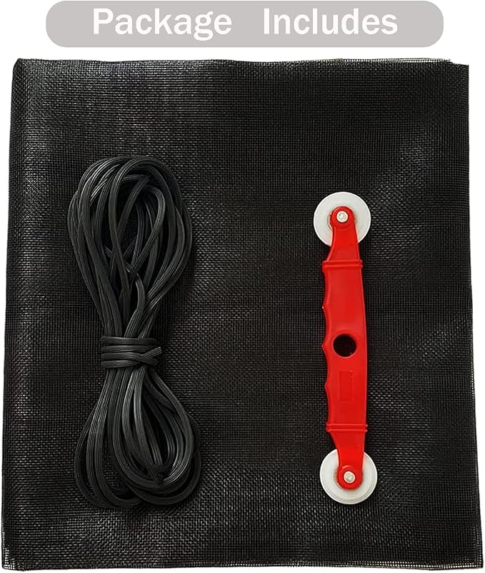 Window Screen Replacement Kit, DIY Adjustable Screen Door Mesh