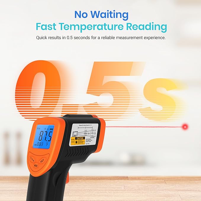 Etekcity Infrared Temperature Thermometer Gun, Laser Food Temp Gun