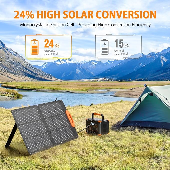 GRECELL Portable Solar Generator 500W
