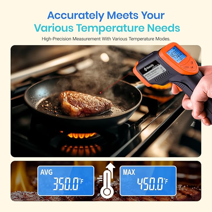Etekcity Infrared Temperature Thermometer Gun, Laser Food Temp Gun