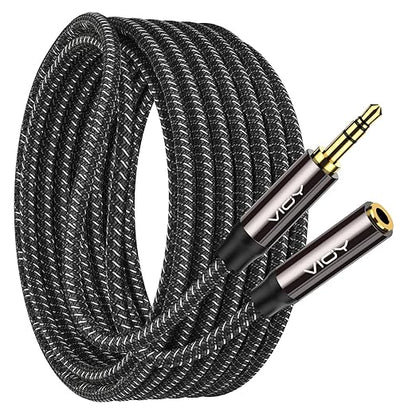 VIOY Headphone Extension Cable 15 FT, 3.5 mm Male to Female Stereo Audio Cable