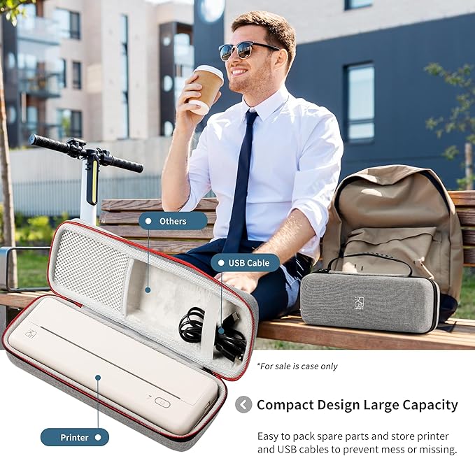 HPRT Portable Carry Case Compatible Pooolitech MT810 Portable Printers