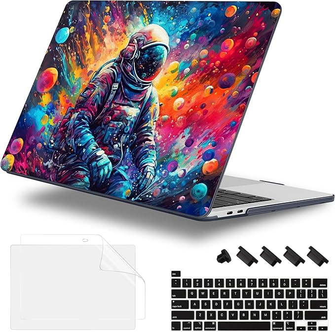 Case for MacBook Pro 13 inch with/Without Touch Bar, Hard Shell + Keyboard