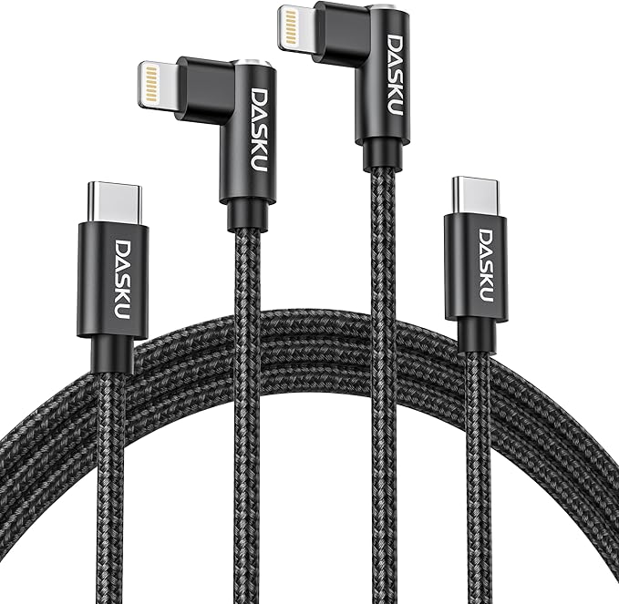 USB C to Lightning Cable iPhone Charger Fast Charging 2Pack 10FT Long Nylon 90