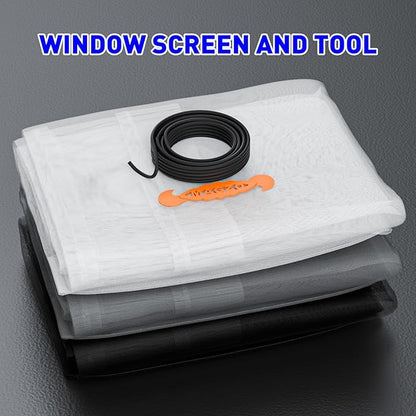 MAGZO Window Screen Replacement Mesh 48"W x 99"L