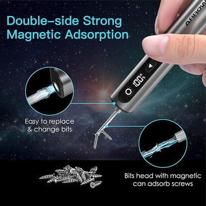 AM ARROWMAX Mini Electric Screwdriver & Drilling Adapter, 600RPM Precision