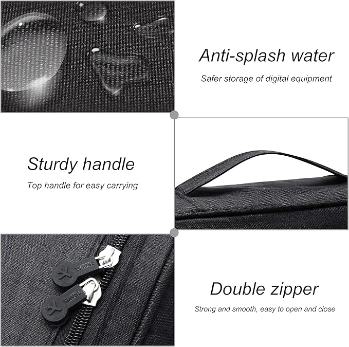 Electronics Organizer Travel Universal Cable Organizer Bag Waterproof