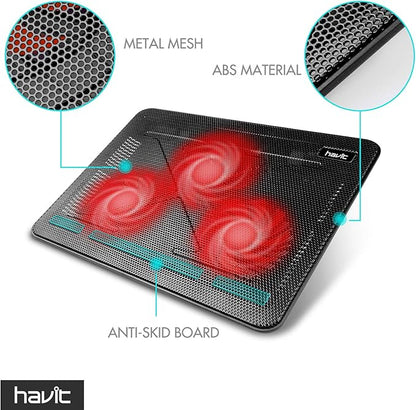 Havit HV-F2056 15.6-17 Inch Laptop Cooler Cooling Pad