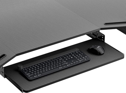 EUREKA ERGONOMIC Adjustable Keyboard Tray Under Desk, 28x11 Inch Large Slide