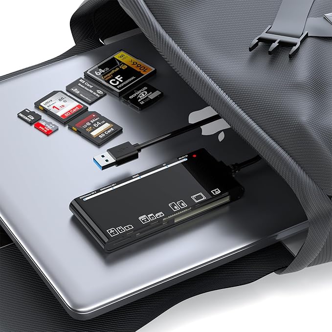 xD-Picture Card Reader USB 3.0, 7-in-1 Memory Card Reader/Adapter