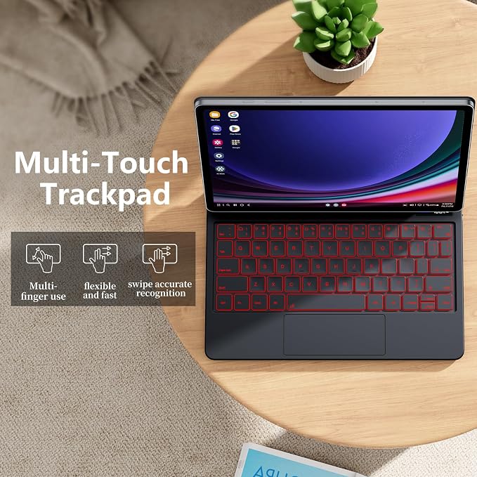 Magentic Keyboard Case for Samsung Galaxy Tab S10+/ S9+ /S9 FE+/S8+/S7+/S7 FE