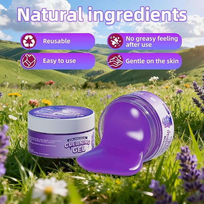 Car Cleaning Gel Reusable 2Pack
