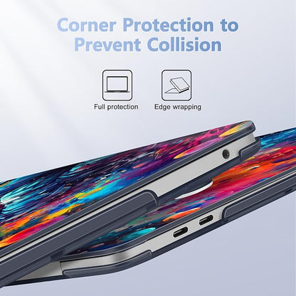 Case for MacBook Pro 13 inch with/Without Touch Bar, Hard Shell + Keyboard