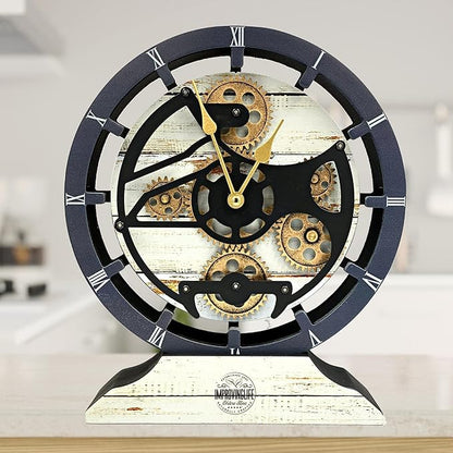 ImprovingLife The Gears Clock Desk Clock 10 inches