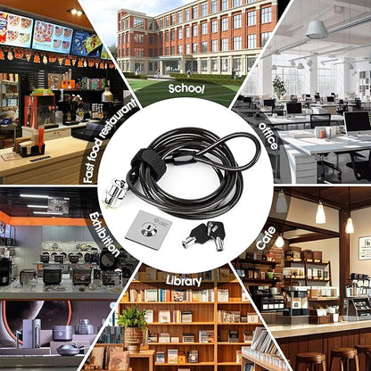I3C Laptop Cable Lock Hardware Security Cable Lock Anti Theft Combination Lock