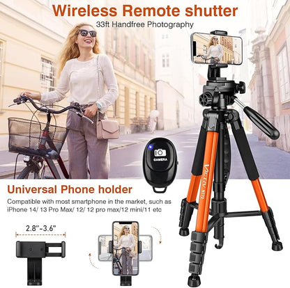 Tripod for Camera, Professional Heavy Duty Compact Camera Stand for Phone