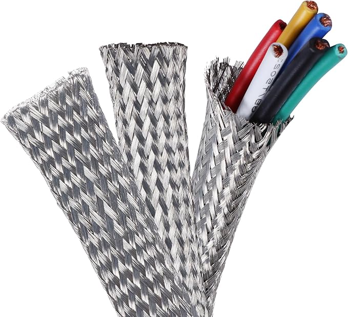 Tinned Copper Metal Braid Sleeving Wire Shielding Sleeve Braided Copper Ground