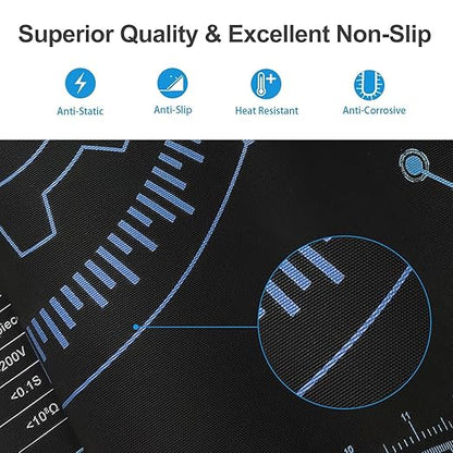 KooMall 24x16 Inch Anti Static Rubber Mat Kit