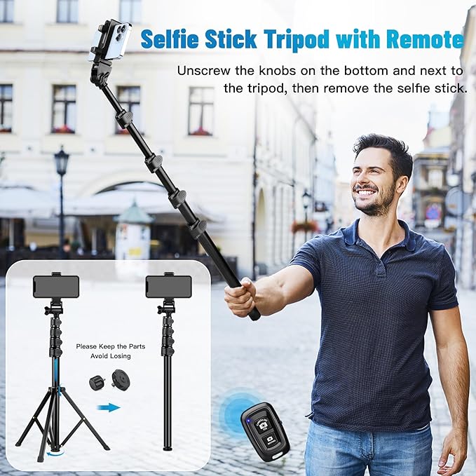 Victiv 70" Phone Tripod, Camera Stand Tripod