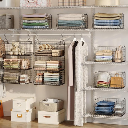 3 Tier Closet Hanging Shelves