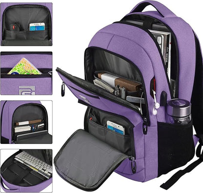 Laptop Backpack, Business Travel Anti Theft Slim Durable Laptops Backpack