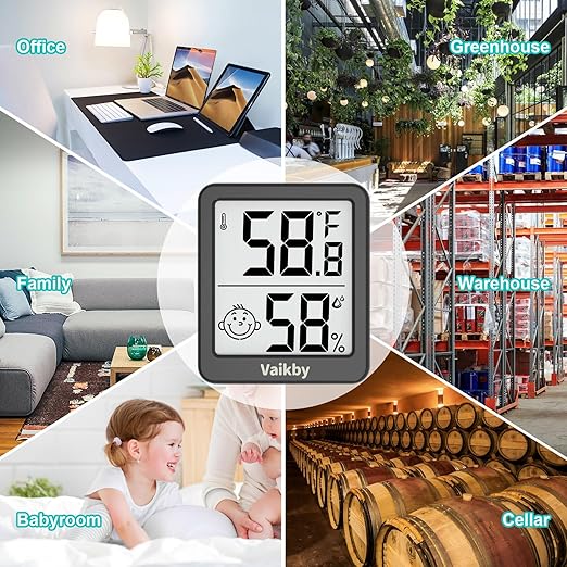 Indoor Humidity Meter Hygrometer 3Pack, Room Thermometer