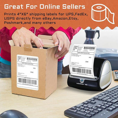 8 Rolls 4XL Labels 4"x6" Direct Thermal Shipping Label Compatible