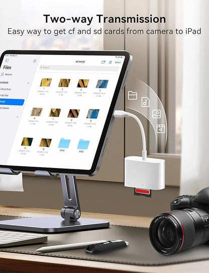 SD Card Reader, USB C to Micro SD/TF/CF Memory Card Reader, 4 in 1 USB Type C