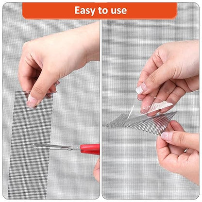 Black Screen Repair Tape, Strong Adhesive Fiberglass Patch Tape Mesh
