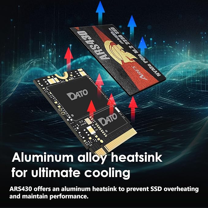 DATO 2TB M.2 2230 SSD, PCIe Gen 4x4 NVMe Internal Solid State Drive
