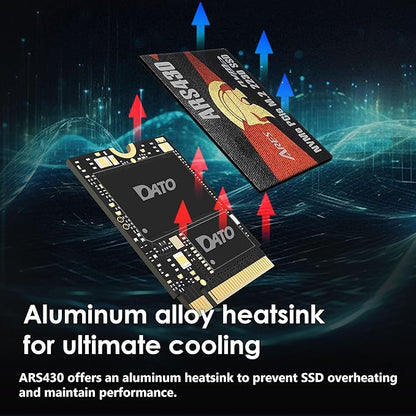DATO 2TB M.2 2230 SSD, PCIe Gen 4x4 NVMe Internal Solid State Drive