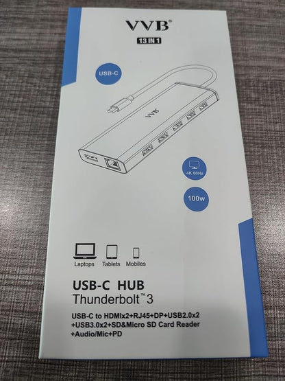 USB C Laptop Docking Station Dual Monitor HDMI
