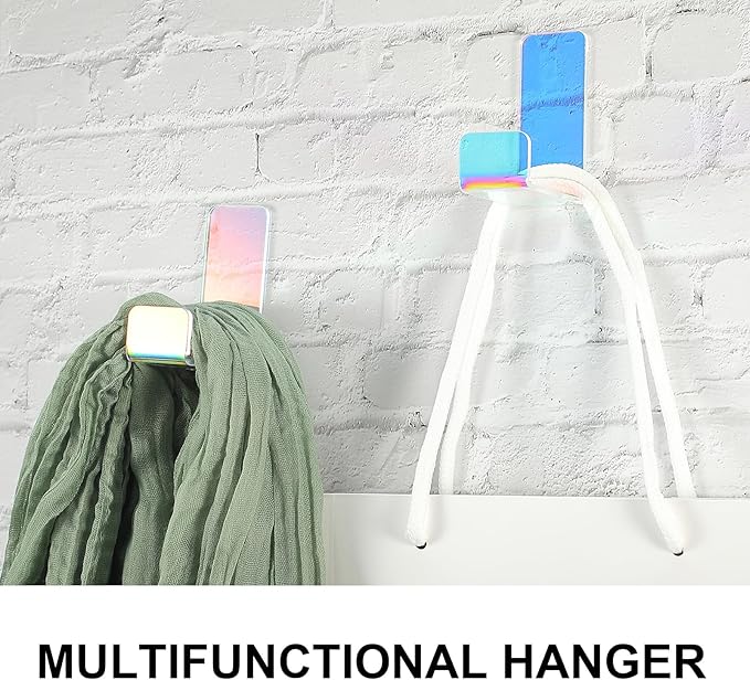 Weewooday 4 Pieces Headphone Hanger Holder Desk Adhesive Headphone Hook Wall