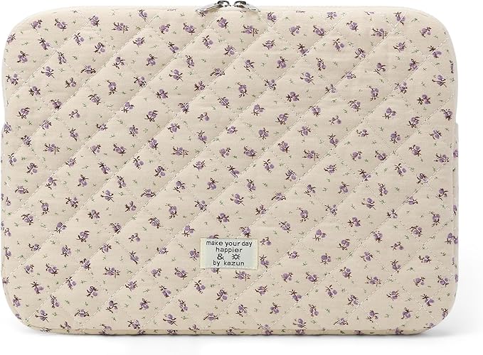 Puffy Laptop Sleeve 13-15.6 Inch Cute Quilted Laptop Protective Case Padded