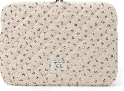 Puffy Laptop Sleeve 13-15.6 Inch Cute Quilted Laptop Protective Case Padded