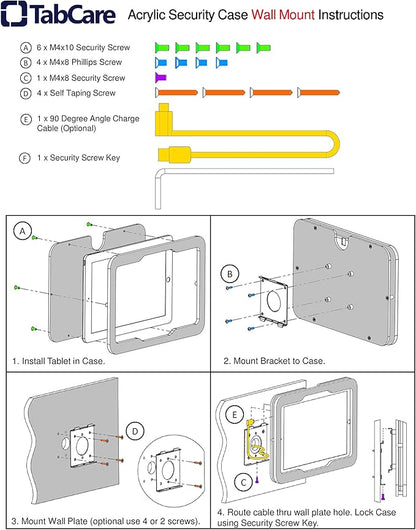 TABcare Anti-Theft Acrylic VESA Enclosure
