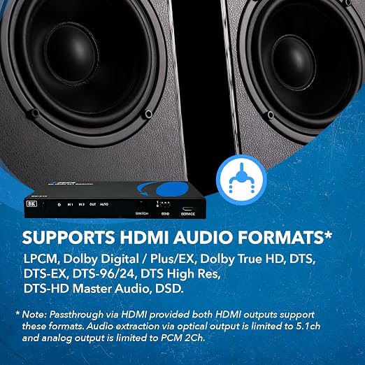 OREI 8K HDMI 2.1 Switch 4K@120hz Switcher 2 in 1 Out,