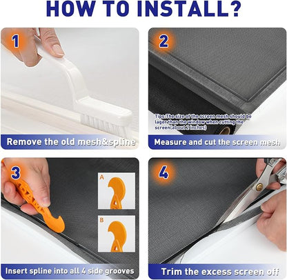 MAGZO Window Screen Replacement