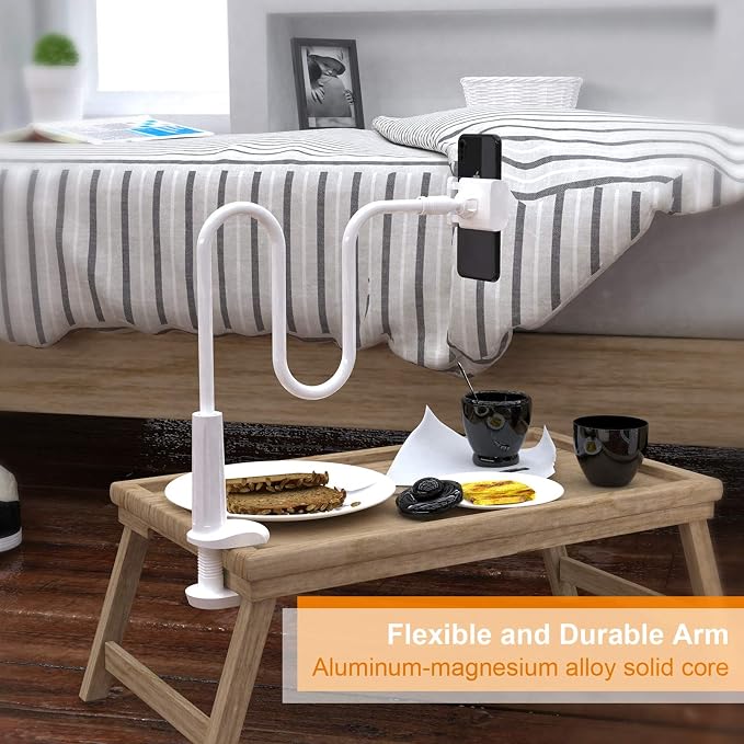 Phone Holder Bed Gooseneck Mount