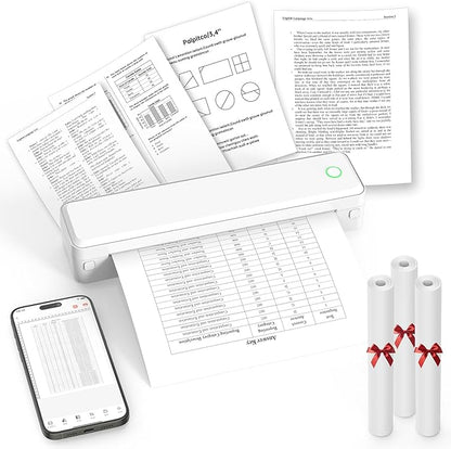 Portable Thermal Printer, Home Use, Office&School – Supports 8.5" x 11" US